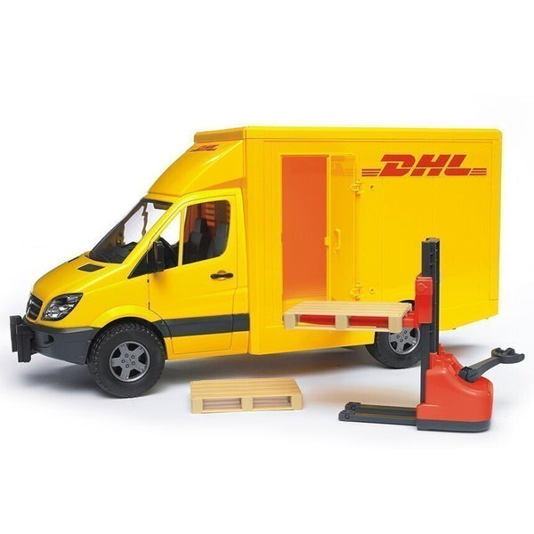 Bruder - 1/16 MB Sprinter DHL w/ Forklift & Hand Pallets