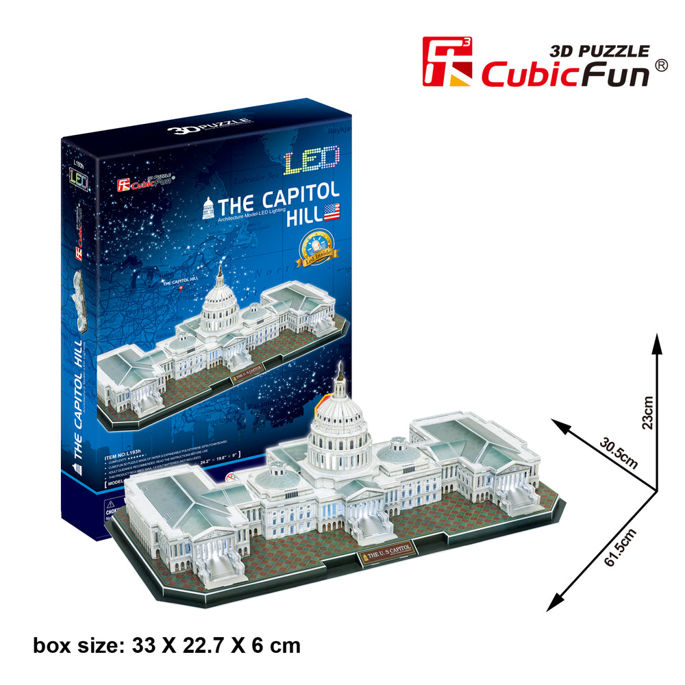 3D 150pc The Capitol Hill with LED