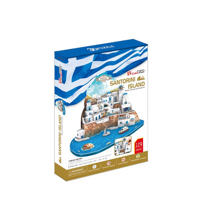 129pc 3D Puzzle Santorini Island