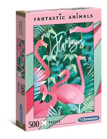 500pc Fantastic Animals Flamingos
