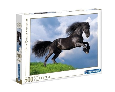 500pc Fresian Black Horse