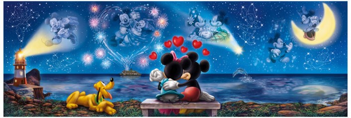 1000pc Disney Mickey and Minnie Panorama