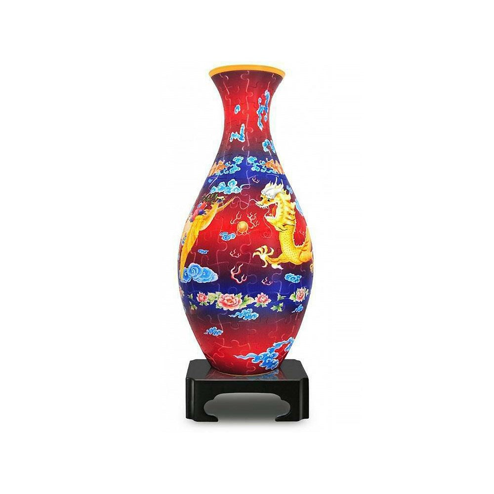 Dragon And Phoenix Puzzle Vase