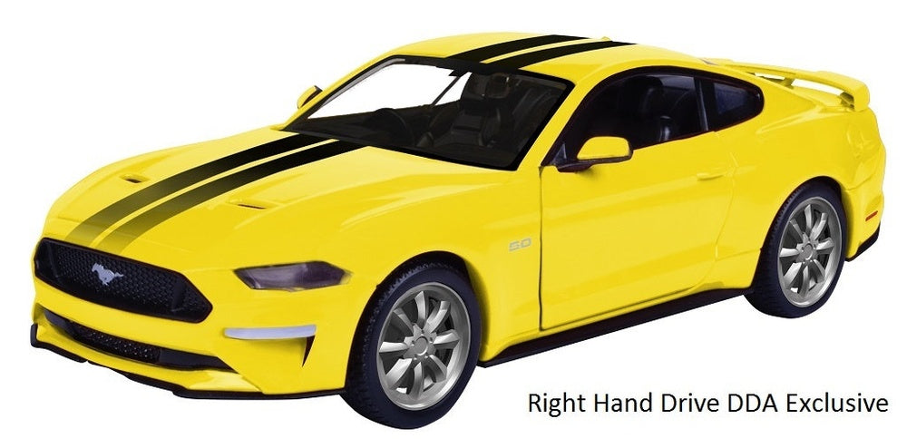 1/24 2018 Ford Mustang GT Right Hand Drive Yellow