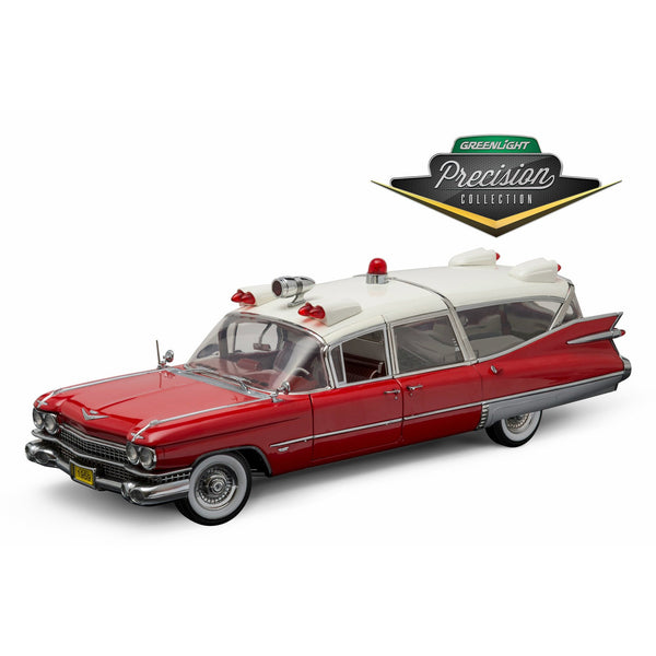 1/18 Cadillac Ambulance Red/Wht 1959