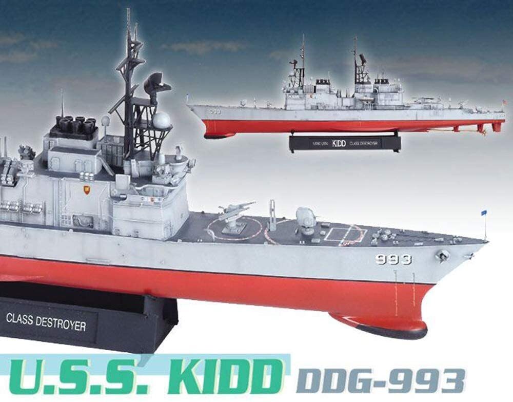 1014 1/350 U.S.S. Kidd DDG993 Plastic Model Kit