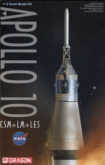 11003 1/72 Apollo 10 CSM + LM + LES Plastic Model Kit