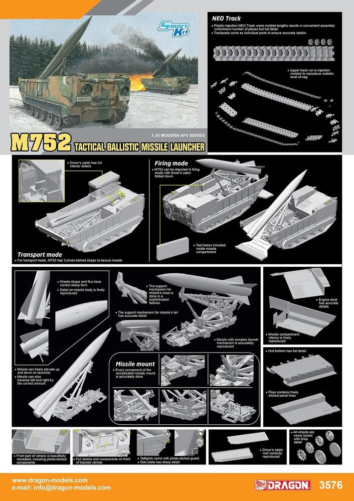 3576 1/35 M752 Lance SelfPropelled Missile Launcher