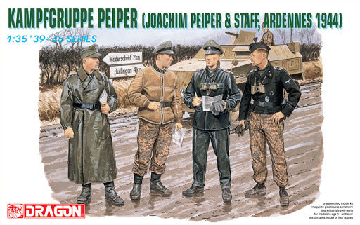 6088 1/35 Kampfgruppe Peiper Joachim Peiper and Staff Adrennes 1944 Plastic Model Kit