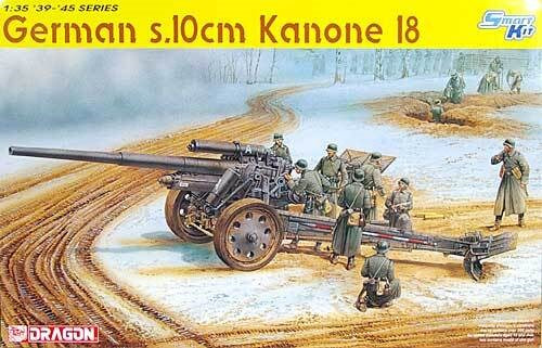 6411 1/35 German s.10cm Kanone 18 Plastic Model Kit