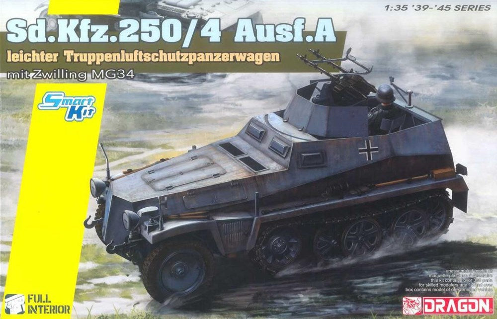 6878 1/35 1/35 Sd.Kfz.250/4 Ausf A leichter Truppenluftsch tzpanzerwagen mit Zwilling MG34