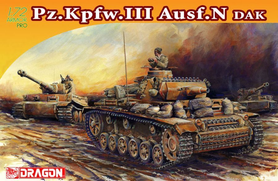 7386 1/72 Pz.Kpfw.III Ausf.N DAK Plastic Model Kit