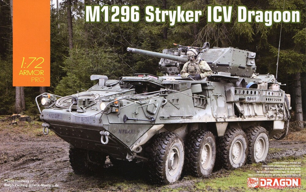 7686 1/72 M1296 Stryker ICV Dragoon Plastic Model Kit