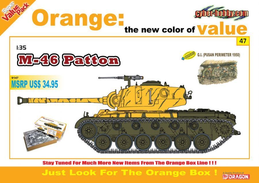 9147 1/35 M46 Patton Plastic Model Kit