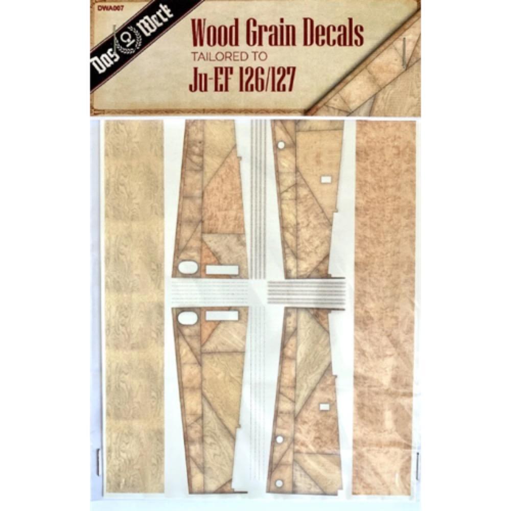 A007 Wood Grain Decals for Elli  DW32001 Plastic Model Kit