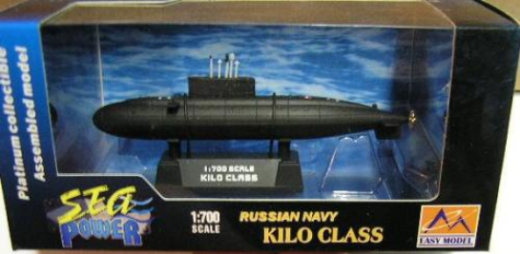 Easy Model - Easy Model 37300 1/700 Submarine - Russian Navy Kilo Class Assembled Model