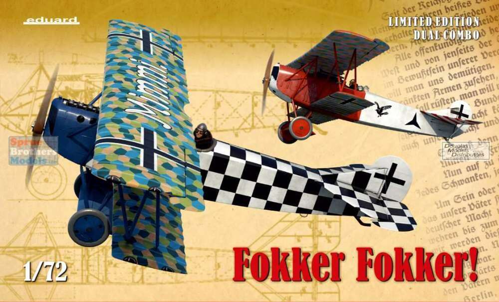 02133 1/72 Fokker Fokker! Plastic Model Kit