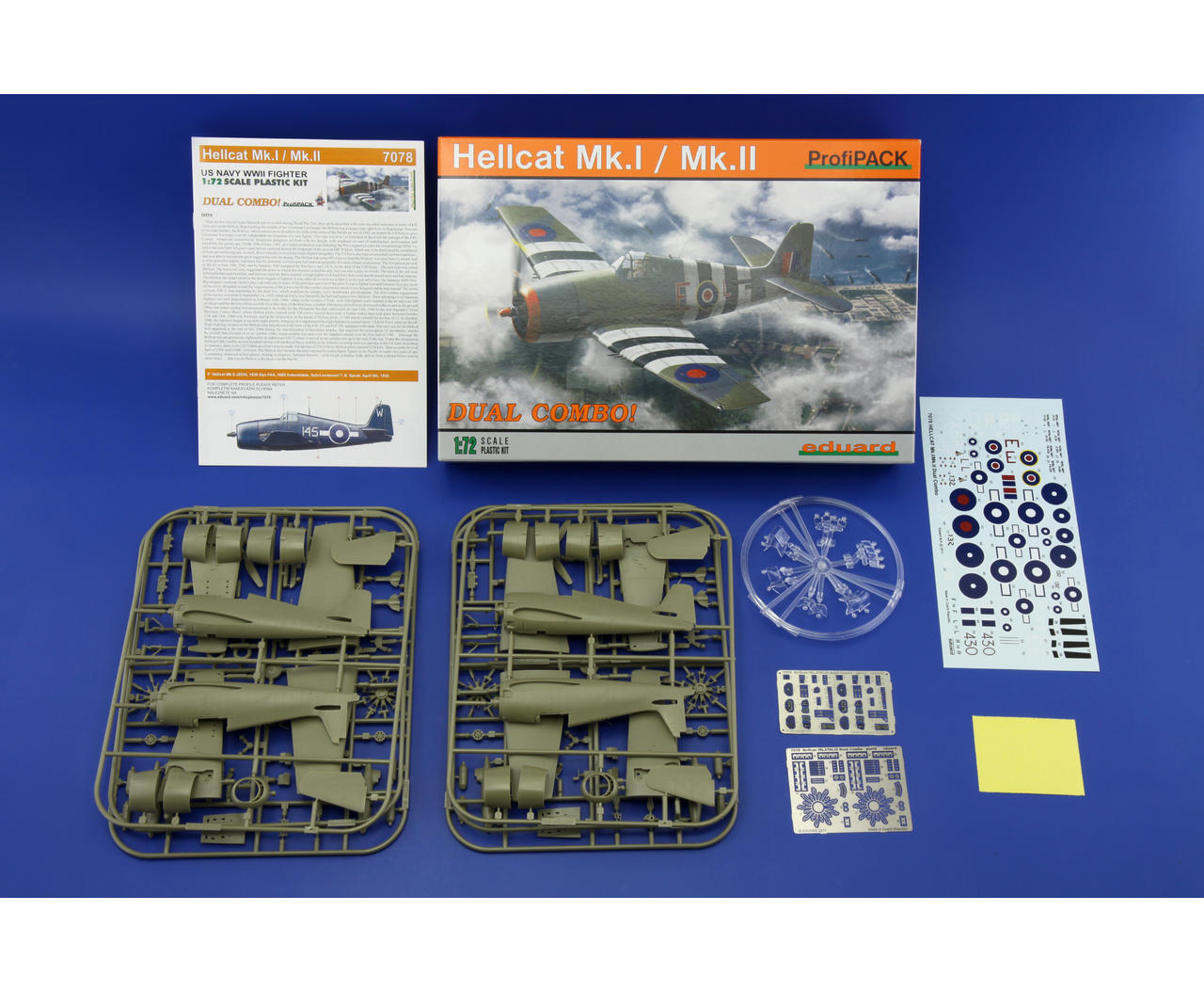 7078 1/72 Hellcat Mk.I / Mk.II DUAL COMBO Plastic Model Kit