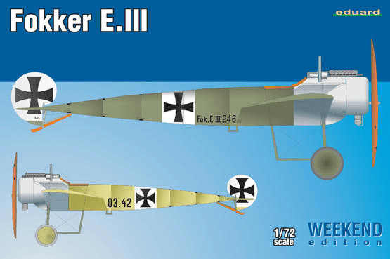Eduard - Eduard 7444 1/72 Fokker E.III Plastic Model Kit