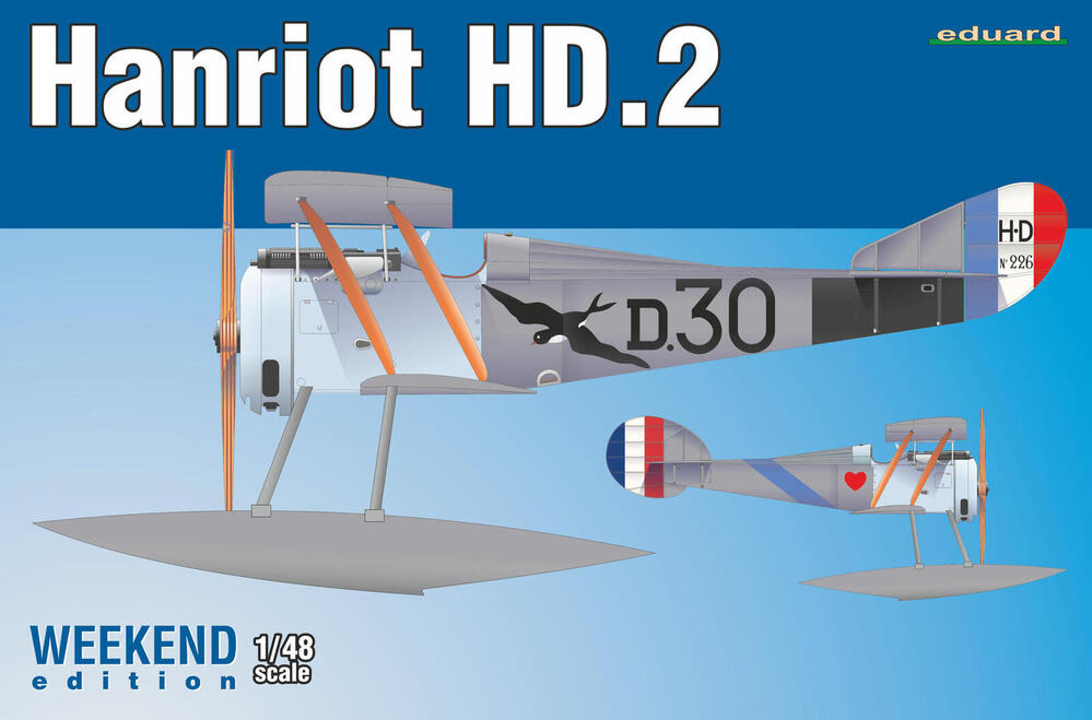 Eduard - Eduard 8413 1/48 Hanriot HD.2 Plastic Model Kit