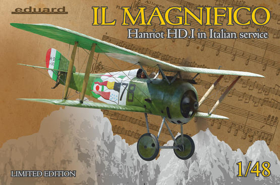 11139 1/48 IL MAGNIFICO Hanriot HD.I in Italian service Limited edition Plastic Model Kit