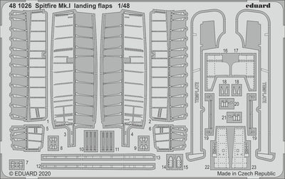 481026 1/48 Spitfire Mk.I landing flaps Photo etched set