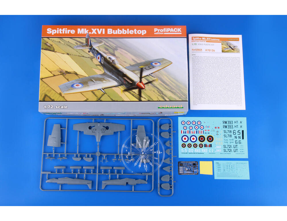 70126 1/72 Spitfire Mk.XVI Bubbletop Plastic Model Kit