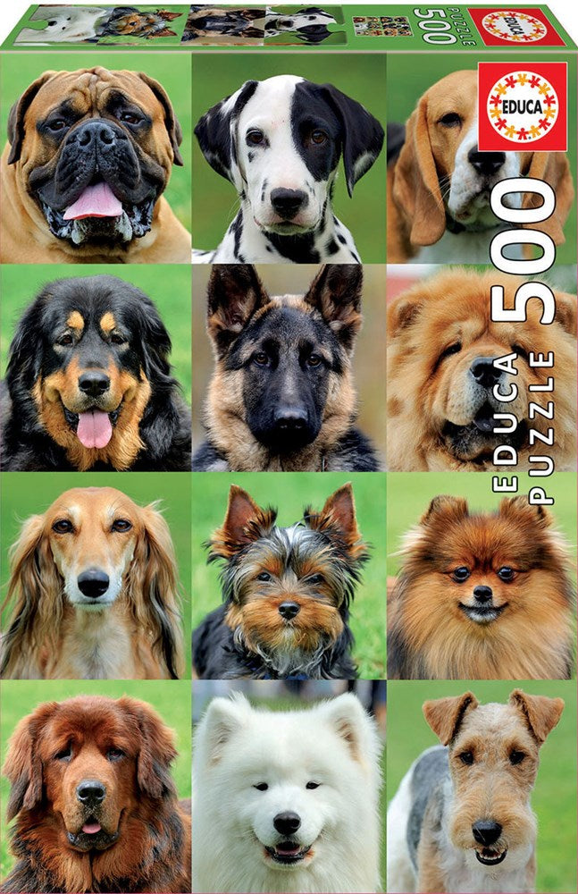500pc Dogs Collage