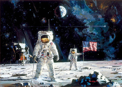 1000pc Robert Mccall First Men on the Moon