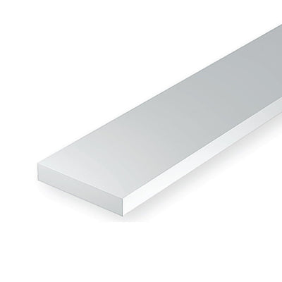 111 White Polystyrene Strip 0.015 x 0.030 x 14   / 0.38mm x 0.76mm x 36cm
