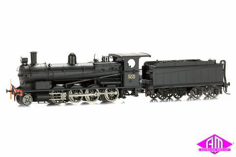 HO NSWGR 50 Class 5221 NB Superheated  Weathered DCC Sound