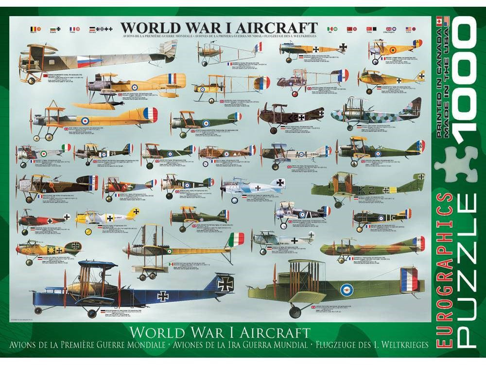 1000pc WWI Aircraft