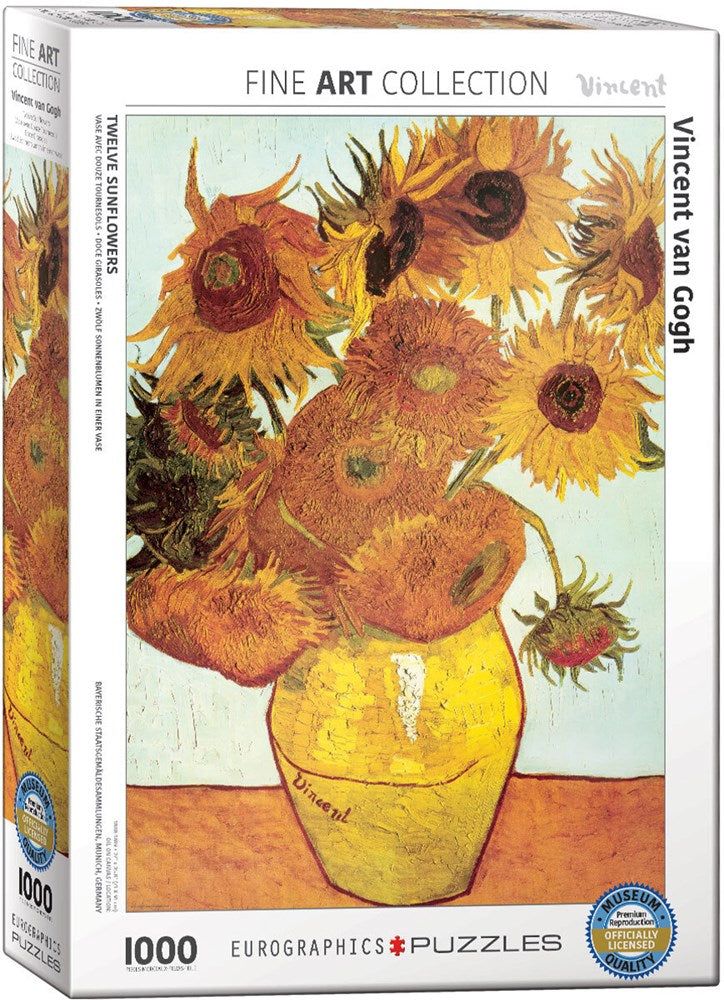 1000pc Van Gogh Twelve Sunflowers