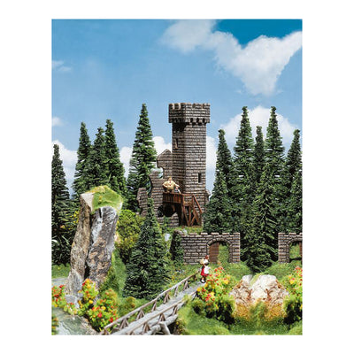 Castle tower ruins