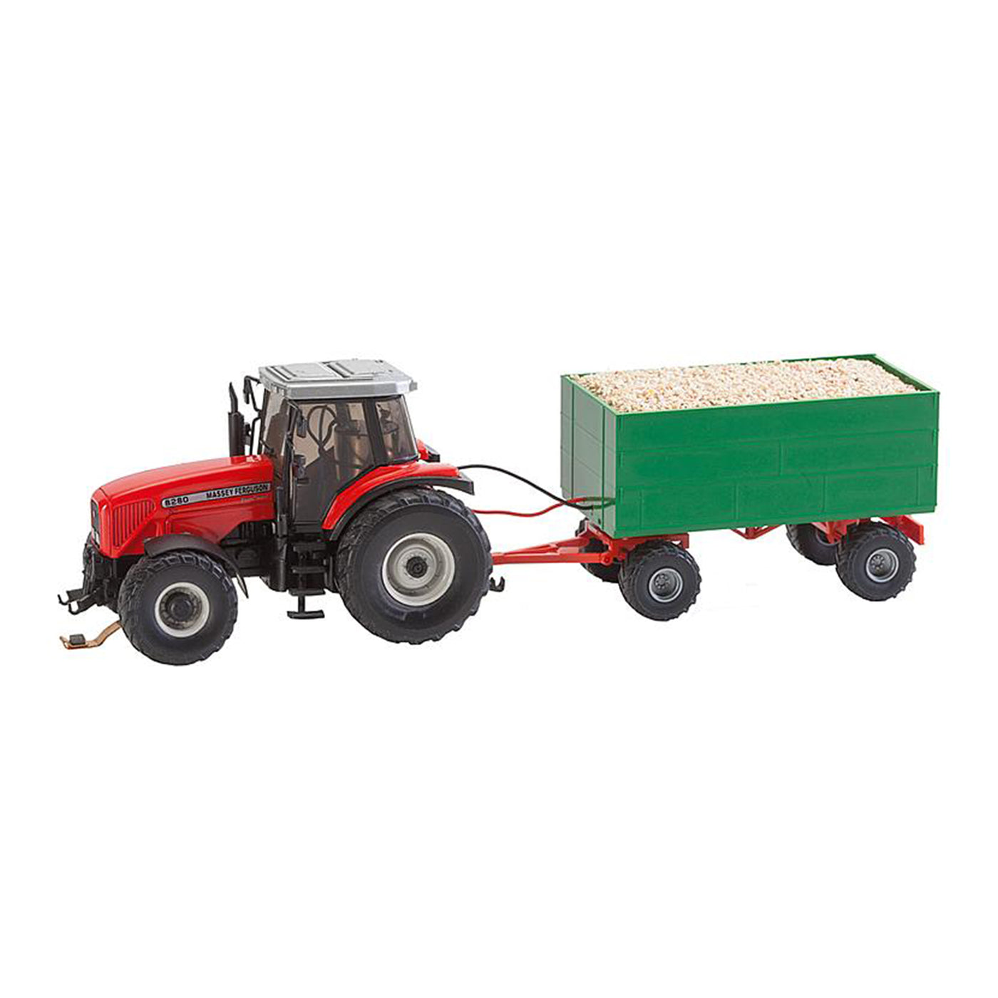 MF Tractor w/Wood Chips Trailers Wiking
