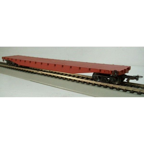 HO Flat Car  Red Oxide