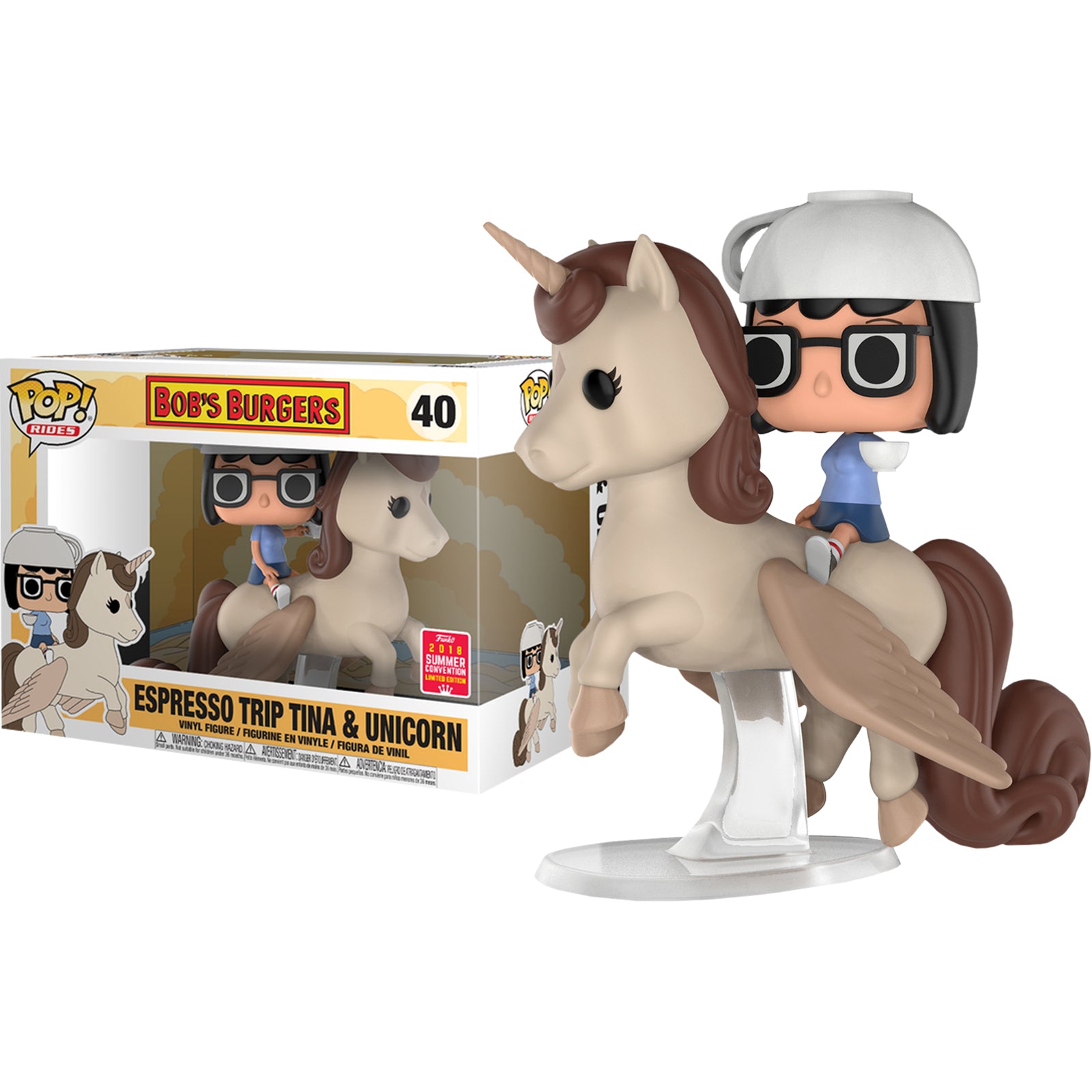 Funko Bobs Burgers Tina on Unicorn Pop!