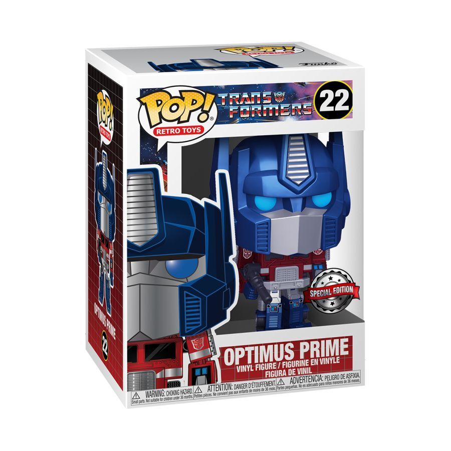 Transformers  Metallic Optimus Prime Pop! Vinyl RS US Exclusive