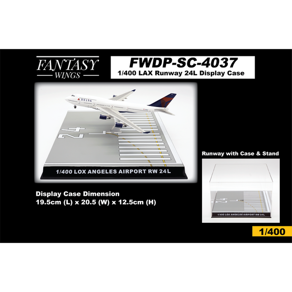 1/400 Los Angeles International RWY 24L Display Case