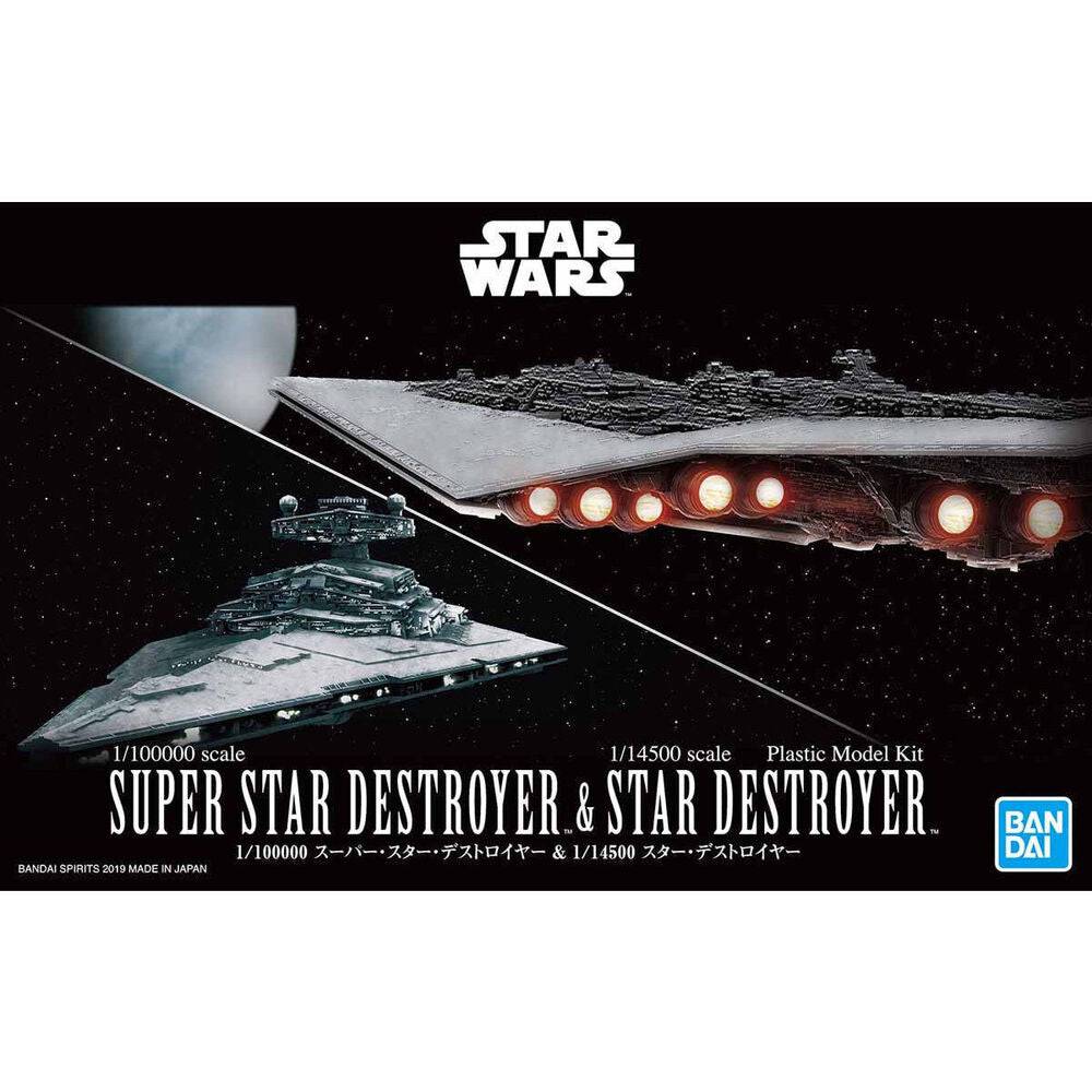 Bandai - 1/100000 SUPER STAR DESTROYER & 1/14500 STAR DESTROYER