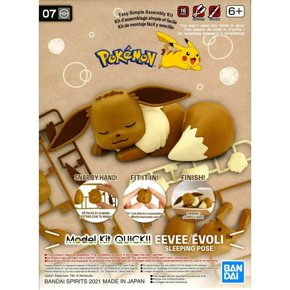 Pokemon Model Kit Quick!! 07 EEVEE SLEEPING POSE