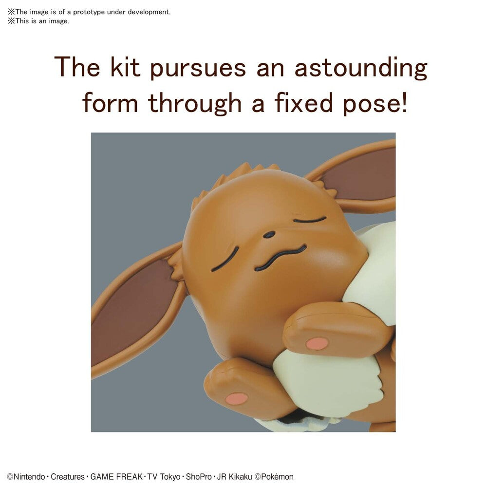 Pokemon Model Kit Quick!! 07 EEVEE SLEEPING POSE_4