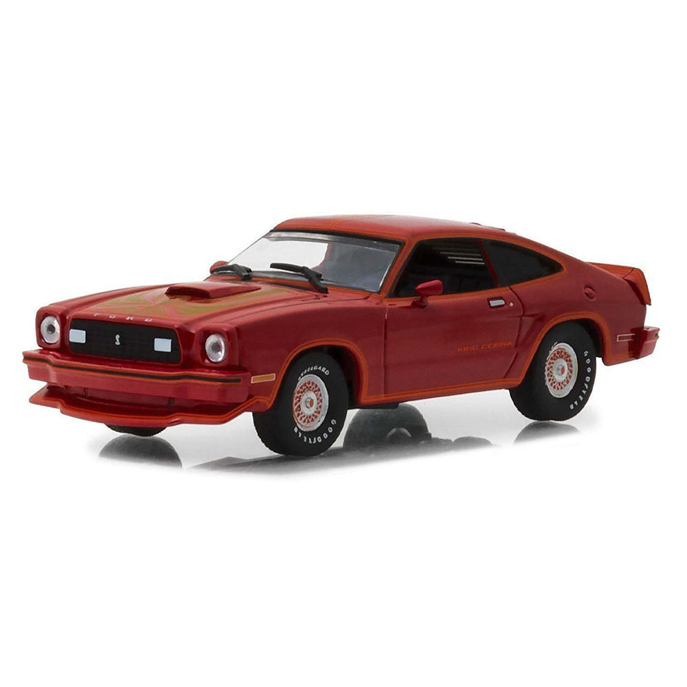 1/18 1978 Ford Mustang II King Cobra Red and Black With T Tops and Inserts