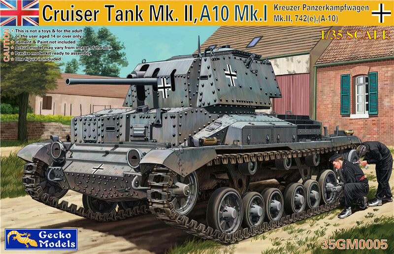 GM0005 1/35 Kreuzer Panzerkampfwagen Mk.II 742eA10 Plastic Model Kit