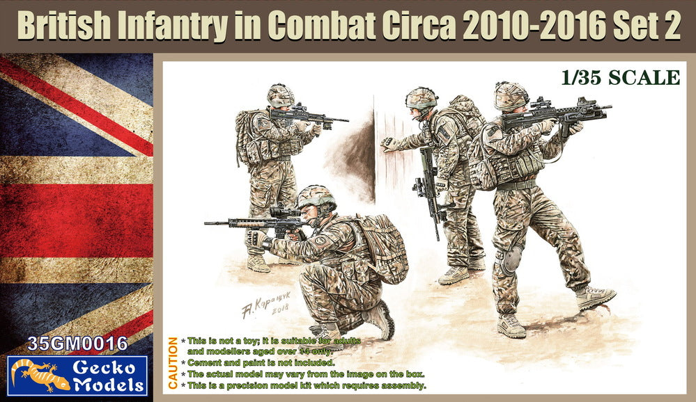 GM0016 1/35 British Infantry In Combat Circa 2010 2012 Set 2 Plastic Model Kit