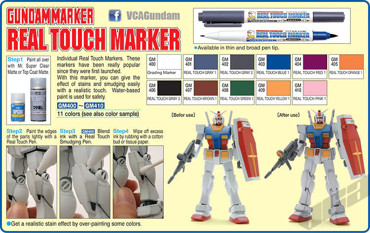 Bandai - Marker Real Touch Blue 1 - GM403