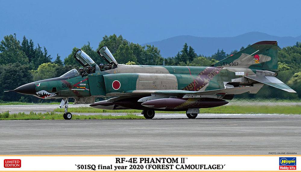 Hasegawa - 1/72  RF-4E PHANTOM II "501SQ final year 2020 (FOREST CAMOUFLAGE)"