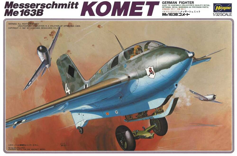 Hasegawa - 1/32  Messerschmitt Me163B KOMET
