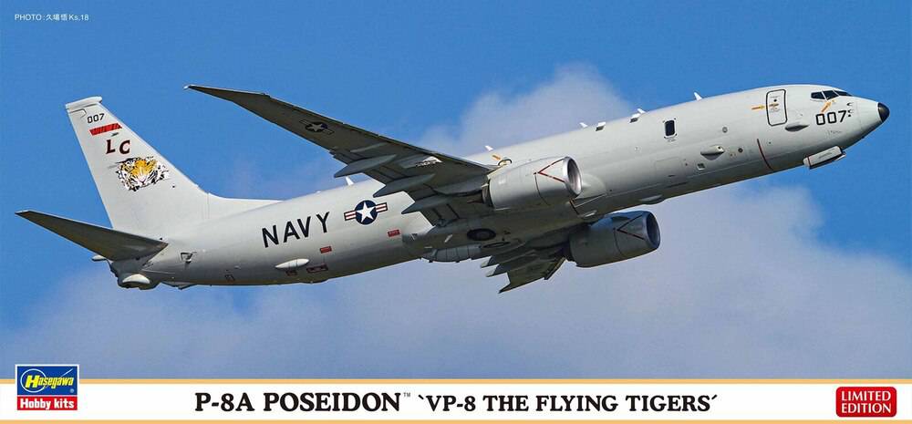 Hasegawa - 1/200 P-8A POSEIDON "VP-8 THE FLYING TIGERS"