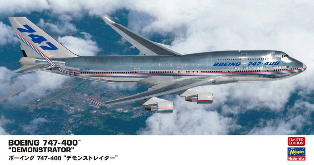 Hasegawa - 1/200  BOEING 747-400 "DEMONSTRATOR"